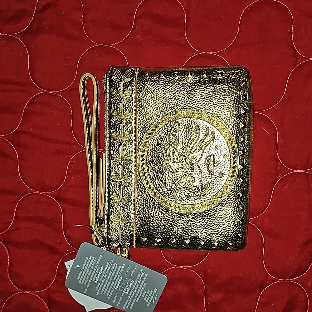 Disney Hercules 25th Anniversary Gold Wristlet Wallet - Picture 1 of 3